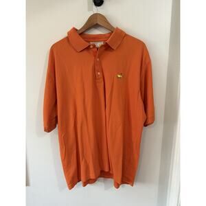 Augusta National Golf Shop Masters Men’s Polo Shirt Orange Cotton Size XL